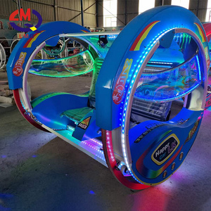 Amusement Park 360 Spinning Car Ride Le Bar Car 360 Degree Rotating Electric Happy Swing Rolling Car Moonwalk