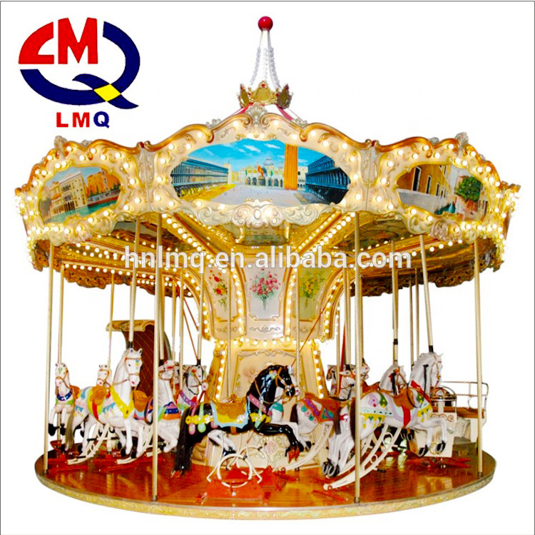 Cheap Amusement Park Outdoor Equipment Christmas Carousel Rides For Adult Mini Carousel For Children Game Amusement