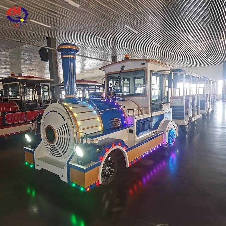 Amusement rides!!!park fun shopping mall train trackless fiberglass train rides for kids children train diesel for street