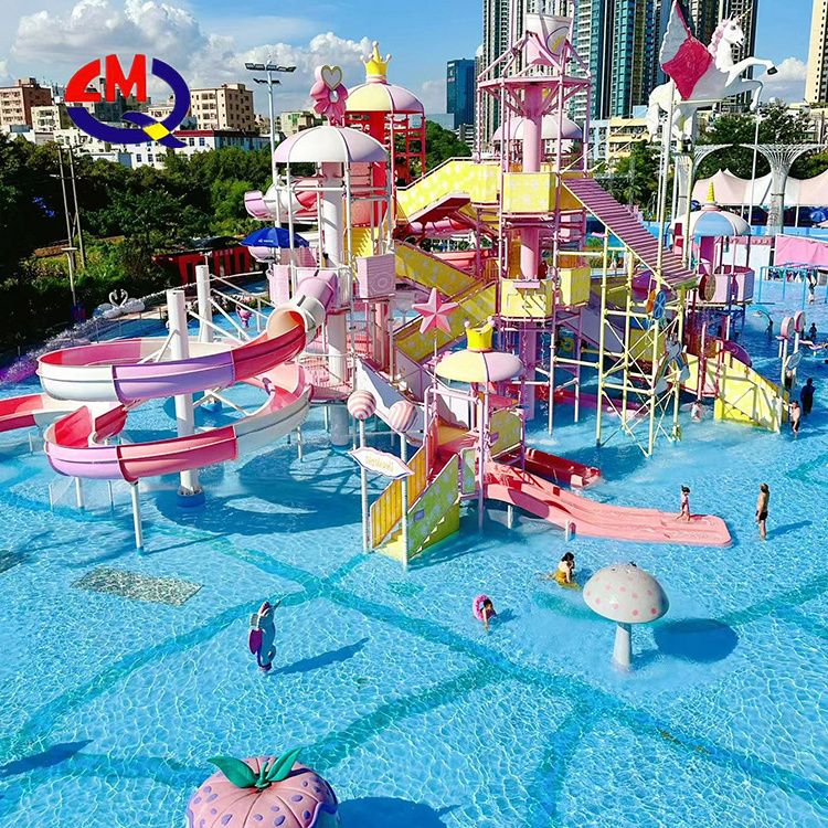 Fun Park Huge Water Park Slide Fiberglass Water Amusement Park Extreme Spiral Large Water Tube Slides