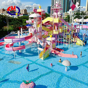 Fun Park Huge Water Park Slide Fiberglass Water Amusement Park Extreme Spiral Large Water Tube Slides