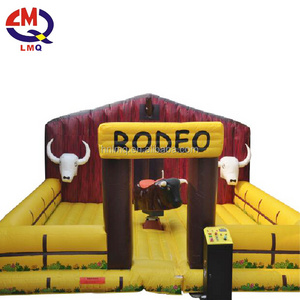 2017 top sales amusement park electric inflatable mechanical bull rides park games for sale