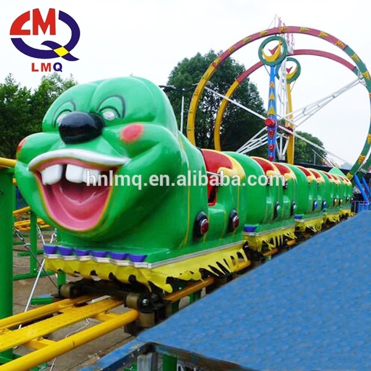 Attractive indoor amusement theme park rides roller coaster for kids