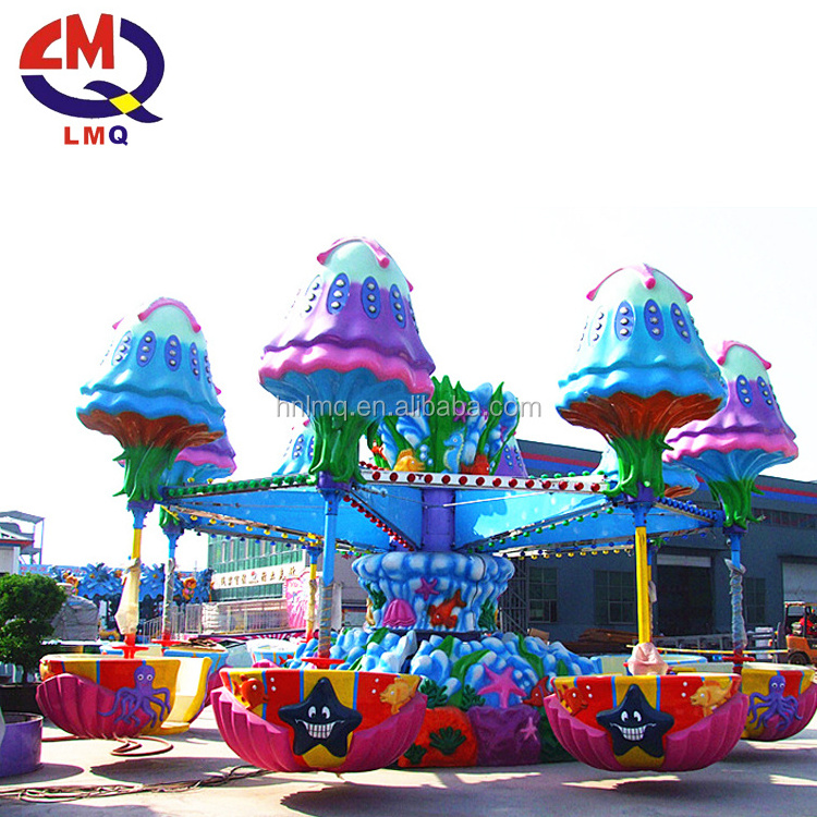 Hot sale!!! happy jellyfish ride used amusement rides Funny rotary shaking heard jellyfish ride for sale