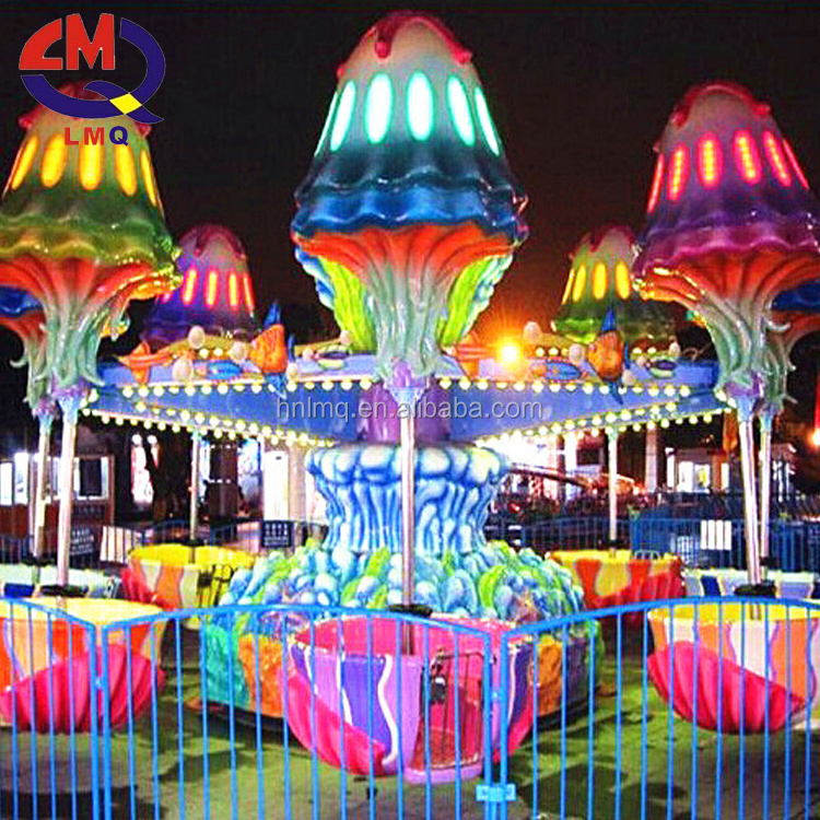 Hot sale!!! happy jellyfish ride used amusement rides Funny rotary shaking heard jellyfish ride for sale