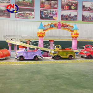 Attraction train rides electric track train rides mini shuttle with music box kids small roller coaster