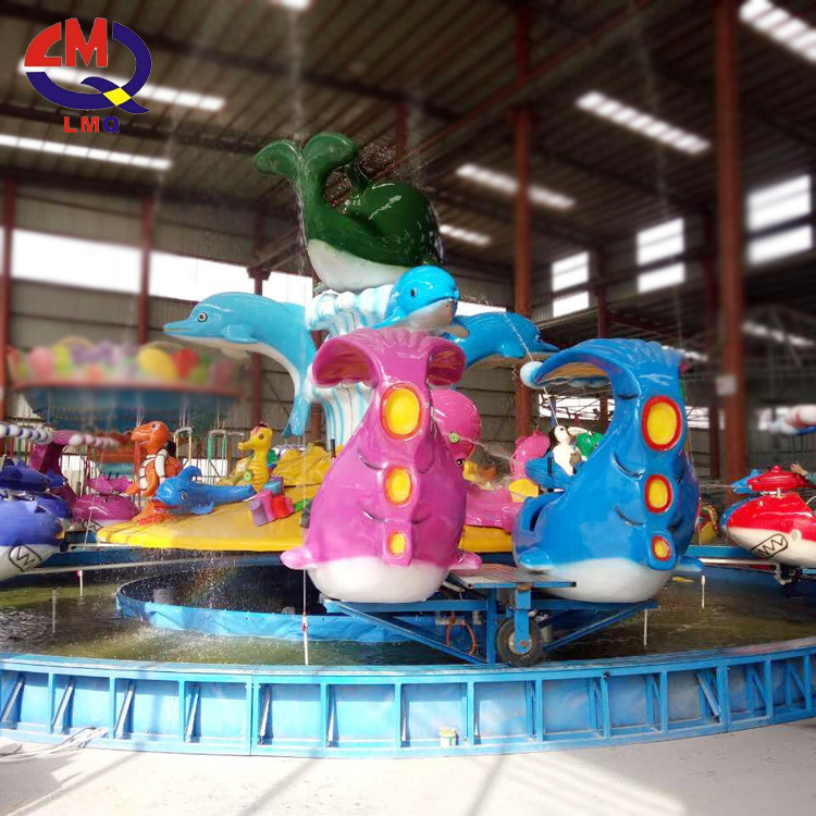 Outdoor amusement park rotary shark island ride for young people Cheap Amusement Park Water Game Equipment Rotary Shark Rides