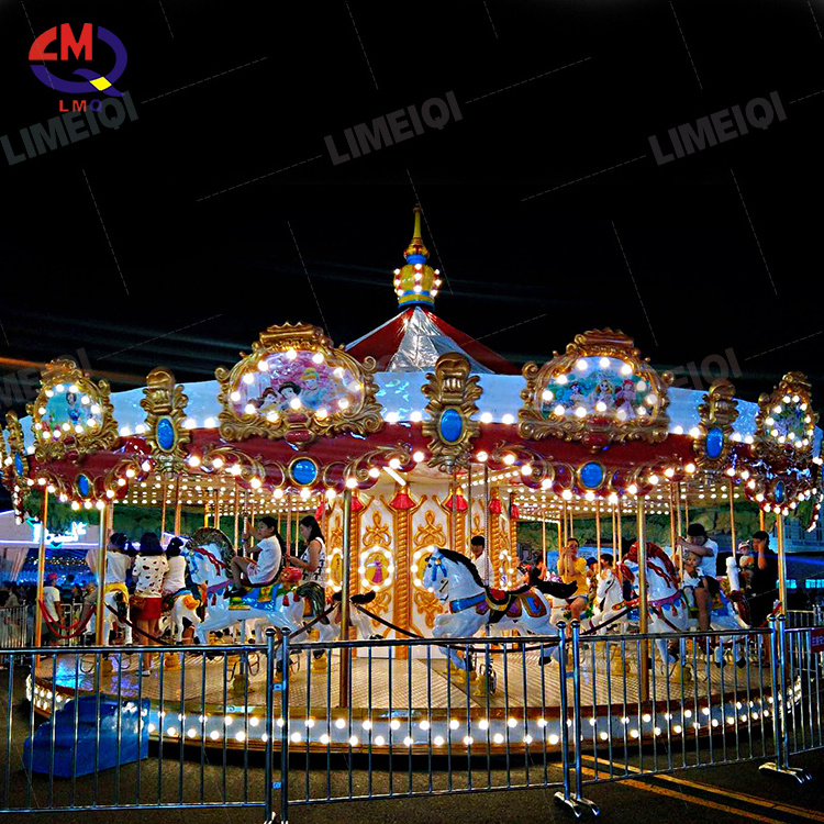 High Standard FRP Manufacturer Limeiqi 16 Seats Luxury Child Carousel Small Carousel For Sale