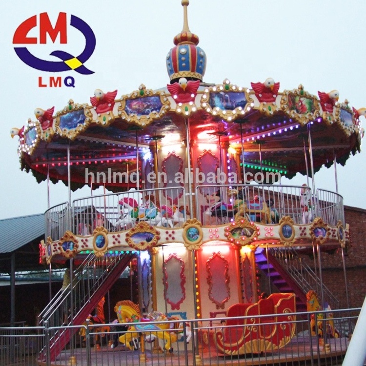 Kids game luna park attractions merry go round parts