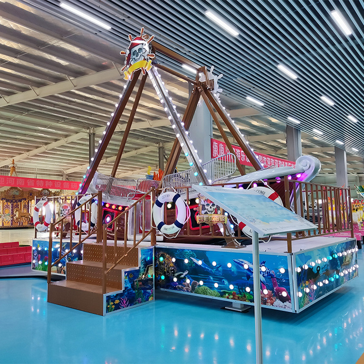 Trailer Carnival Rides Amusement Park Rides Mini Pirate Ship With Trailer Indoor Playground Small Pirate Ship Rides