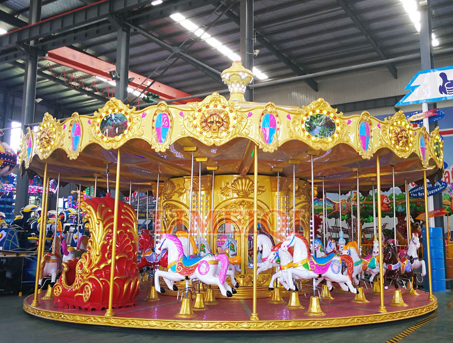 Kids game luna park attractions merry go round parts