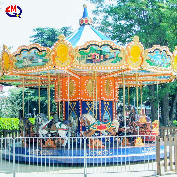 Cheap Amusement Park Outdoor Equipment Christmas Carousel Rides For Adult Mini Carousel For Children Game Amusement