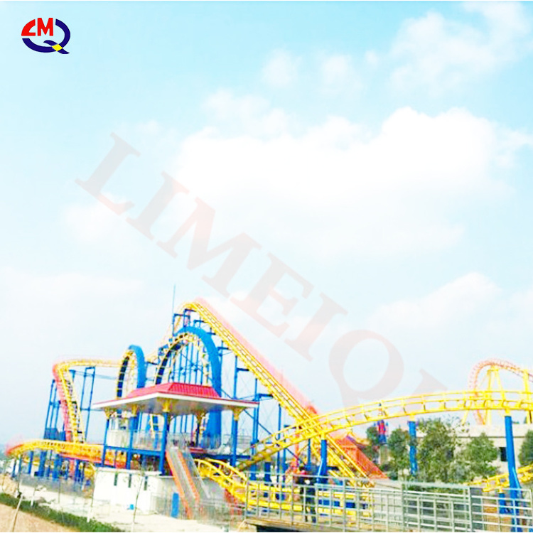 Cheap price roller coasters four circles roller coaster factory direct amusement equipment big roller coaster for sale