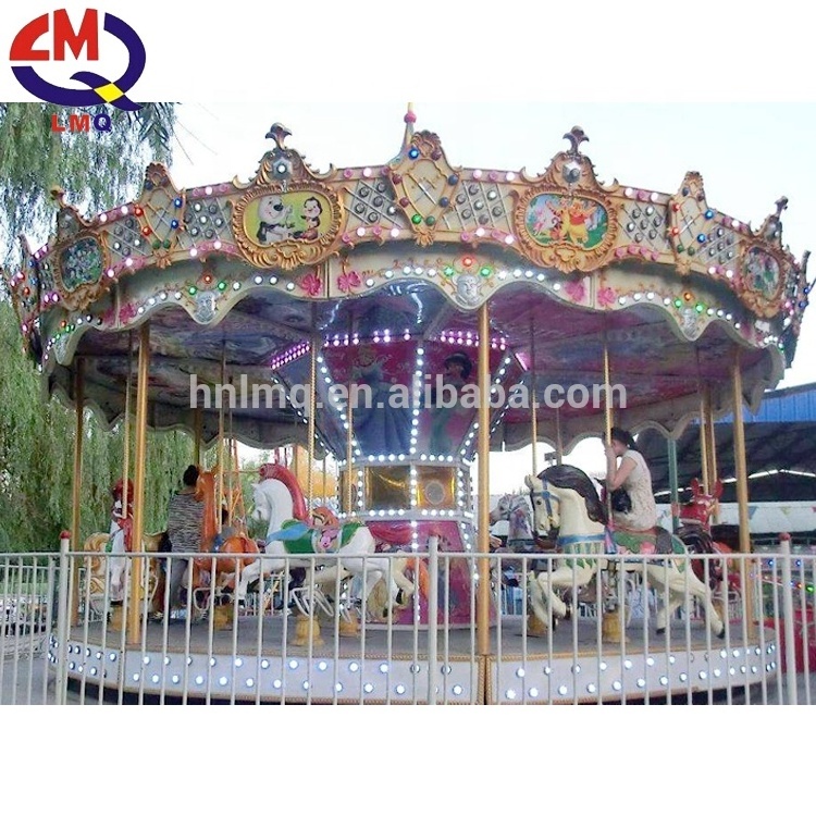 Kids game luna park attractions merry go round parts