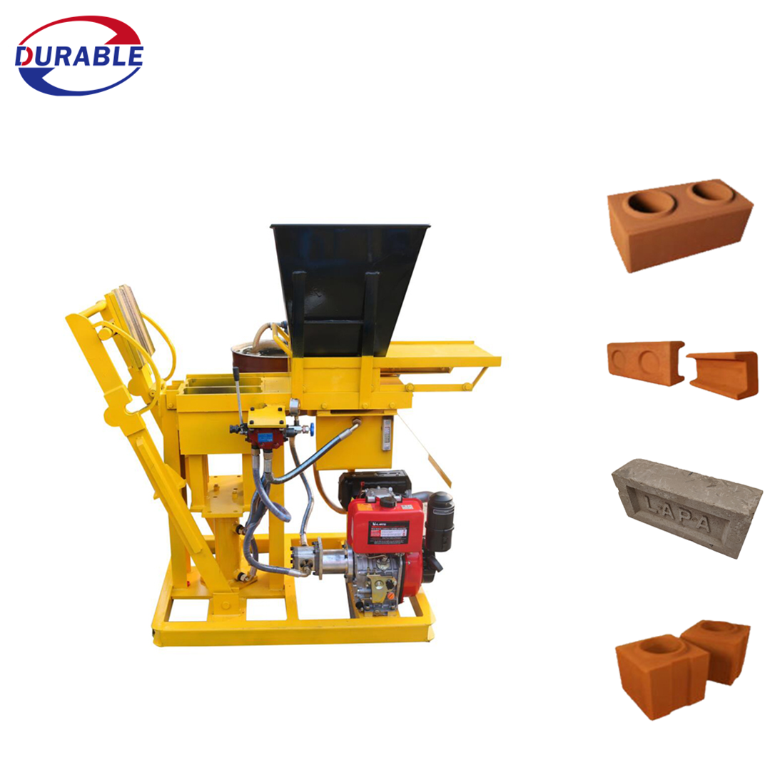 Low Price Red Brick Interlocking Clay Logo Brick Press Machine Clay Brick  In Kenya