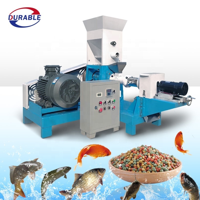 Hot Selling Grinding Grain Processing Machines Floating Fish Feed Mill Pellet Extruder Machine