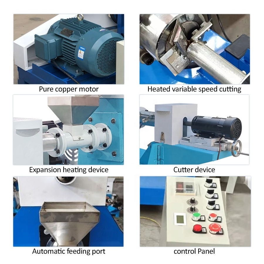 Hot Selling Grinding Grain Processing Machines Floating Fish Feed Mill Pellet Extruder Machine