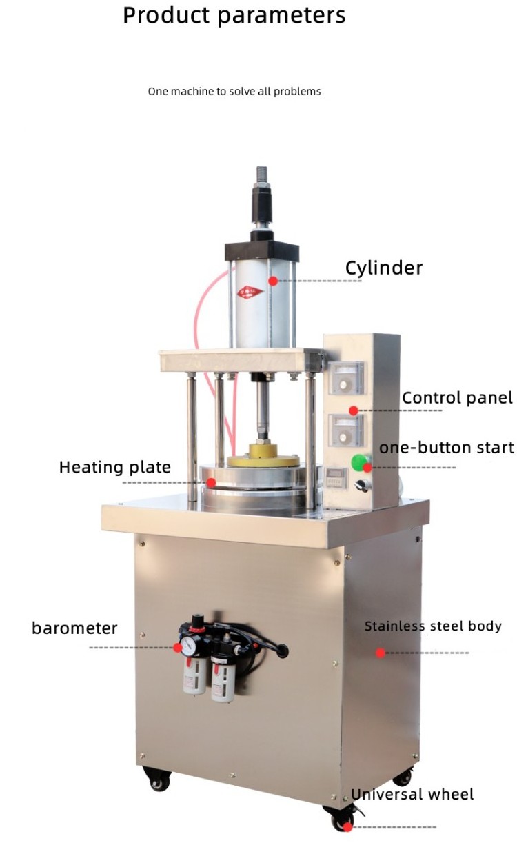 Newest technology pizza dough press machine/manual pizza press flat machine/commercial tortilla press making machine