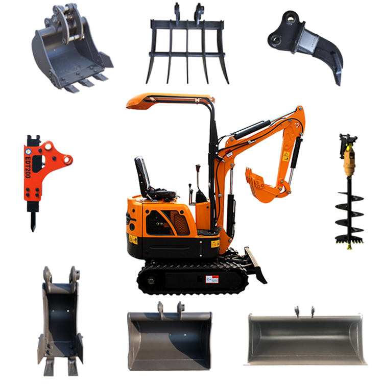 New Design China Portable Mini Digger Hydraulic/1 ton mini excavator micro digger 1 ton small bagger for sale