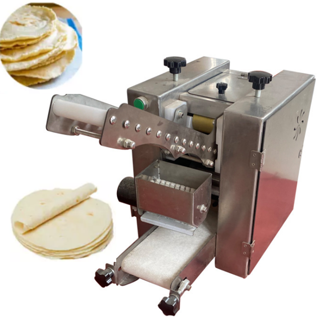 Automatic dumpling wrapper making machine spring roll skin maker crepe tortilla chapati roti machine