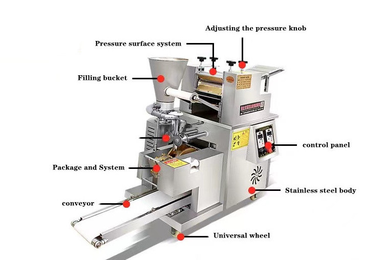 Commercial dumpling machine maker big samosa making forming folding meat pie machine automatic empanada making machine price