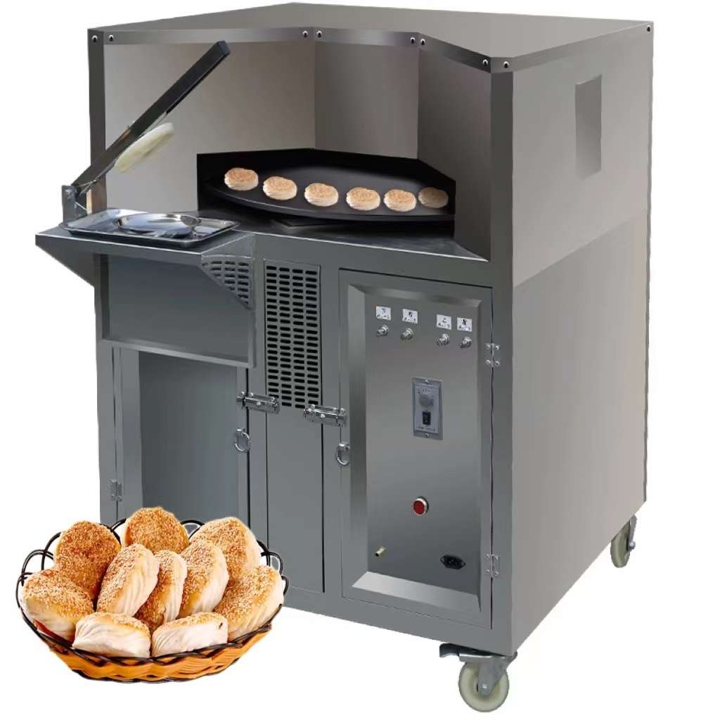 Automatic Flat Electric Tandoori India Lavash Pita Bake Naan Bread Maker Round Oven