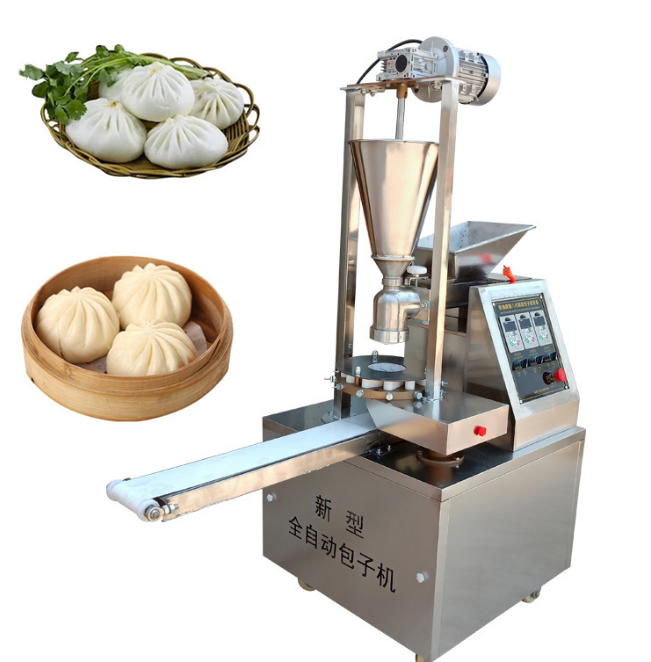 Stainless Steel Automatic Steamed Bun Baozi Momo Machine Soup Dumpling Machine Steamed Momo Bao Buns Making Machine