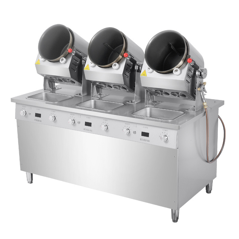 Automatic food cooking machine for hotel or restaurant/Factory Price Automatic Gas Fried Rice Machine