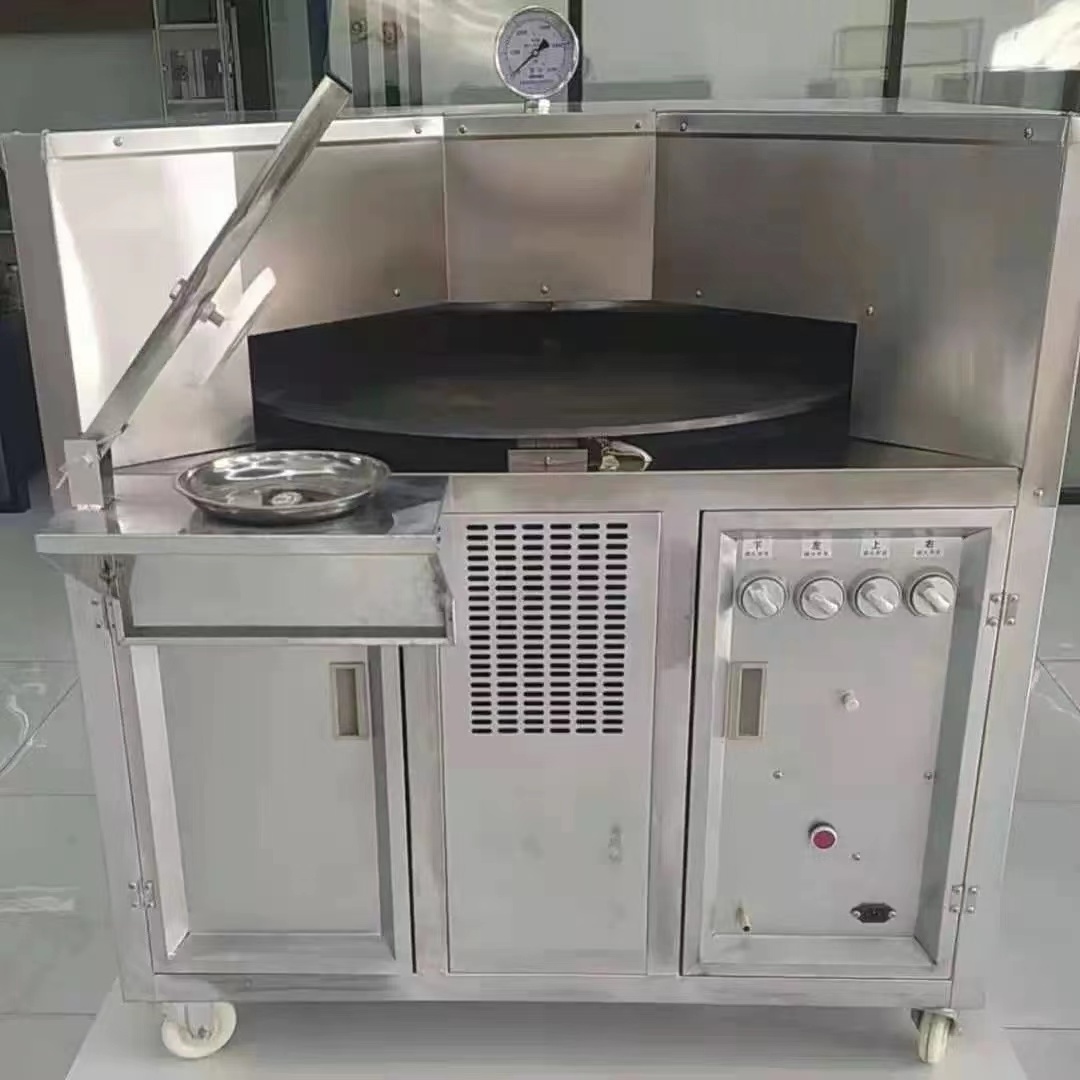 Automatic Flat Electric Tandoori India Lavash Pita Bake Naan Bread Maker Round Oven