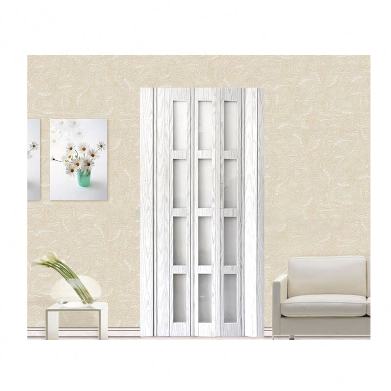 Moisture-proof shower door plastic accordion PVC folding door