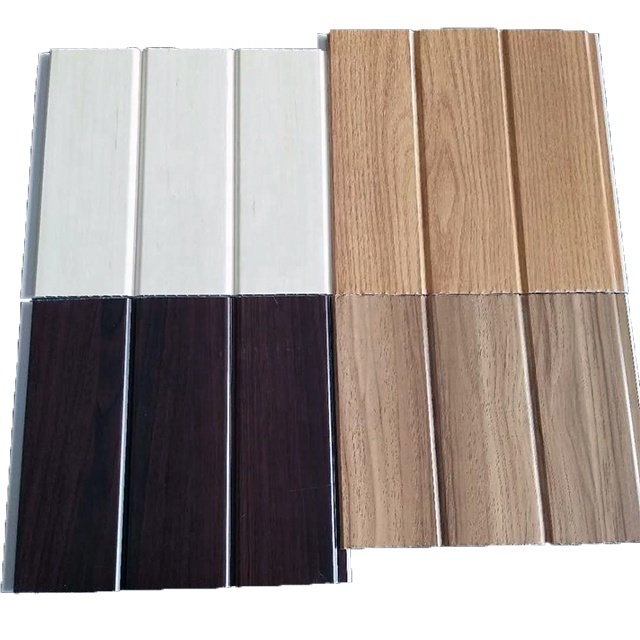 PVC panel Plastic PVC Garage Laminated wall cladding Wooden Color Ghana Plastic PVC wall Panels