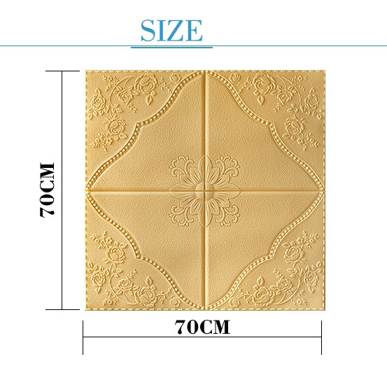 HNLS Factory price directly self adhesive wall tiles foam 3d   wallpaper 3d pe brick wall paper for interior home decoration