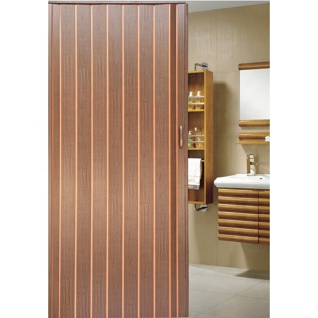 High Quality Pvc Sliding Door Price Moisture-Proof Pvc Folding Door Plastic Accordion Shower Door