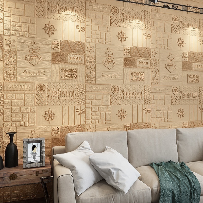 Wholesale Self Adhesive Foam Bricks 3d Wall Sticker Vivid 3D Eva Foam Faux Brick Wallpaper Waterproof for Home Decoration