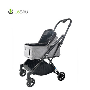 Customized Mini Wagon Pet Stroller Small Pet Stroller With Removable Carrier