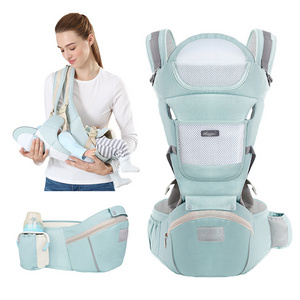 Hot sale Newborn 3 in 1 Front Facing Baby Wrap Sling Ergonomic Baby Hipseat Carrier Customized Color