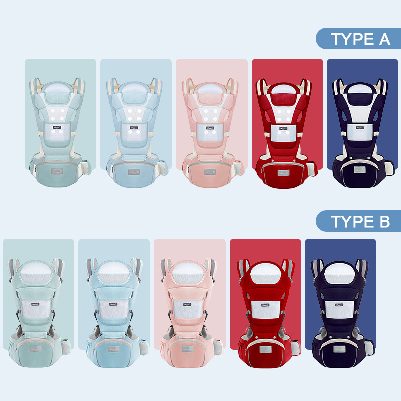 Hot sale Newborn 3 in 1 Front Facing Baby Wrap Sling Ergonomic Baby Hipseat Carrier Customized Color