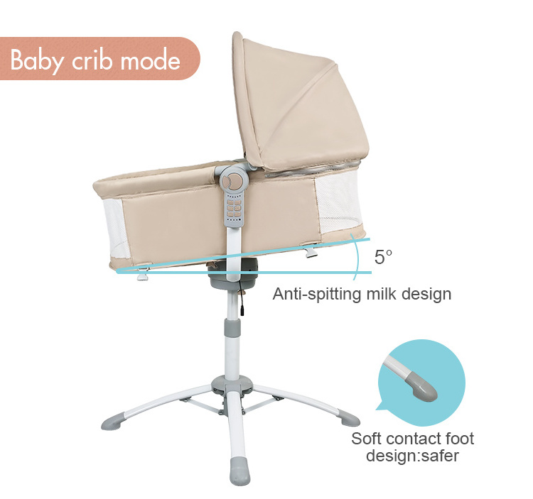 Electric Adjustable Baby Rocking Crib Cradle Baby Swing Bed Swing For Baby