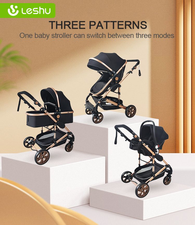 Luxury Stroller Accessories Baby Custom Two Way Baby Stroller Portable Newborn Baby Strollers & Accessories