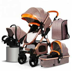 Baby Stroller 3 in 1 with Carrycot and Carseat / China Baby Strollers 4 Wheels