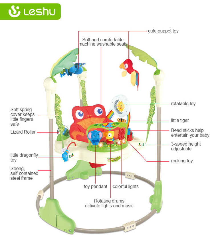 Foldable New Design Baby Jungle Jumper Walker Stand Wheels Replacement Baby Walker Push Cheapest Price