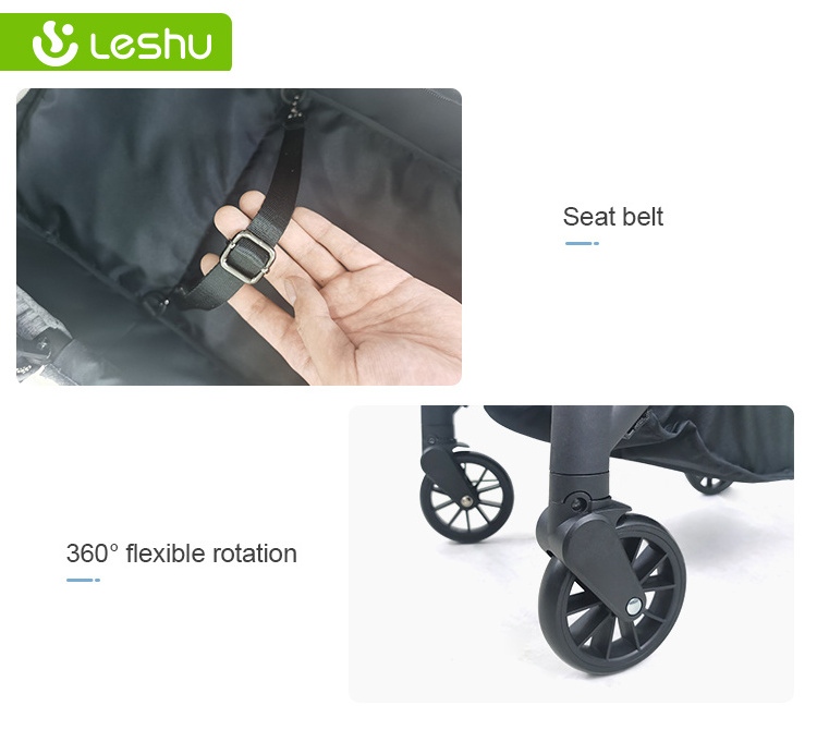 Hot Sale Pet Trolley Carrier Easy Auto Folding Stroller Light Pram Travel Luxury 4 Wheels 2 In 1 Pet Stroller For Small Cat Dog