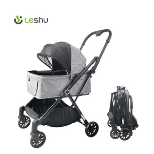 Factory Wholesale Pet Gear 3 In 1 Travel Stroller Cheap 4 Wheel Small Pet Stroller For Cat/Pet Fold