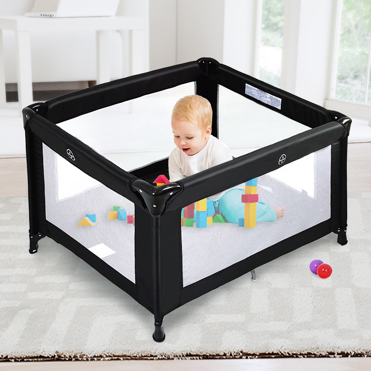 Portable Easy Folding  Foldable Travel Crib Baby Playard with Mosquito Net Baby Playpen