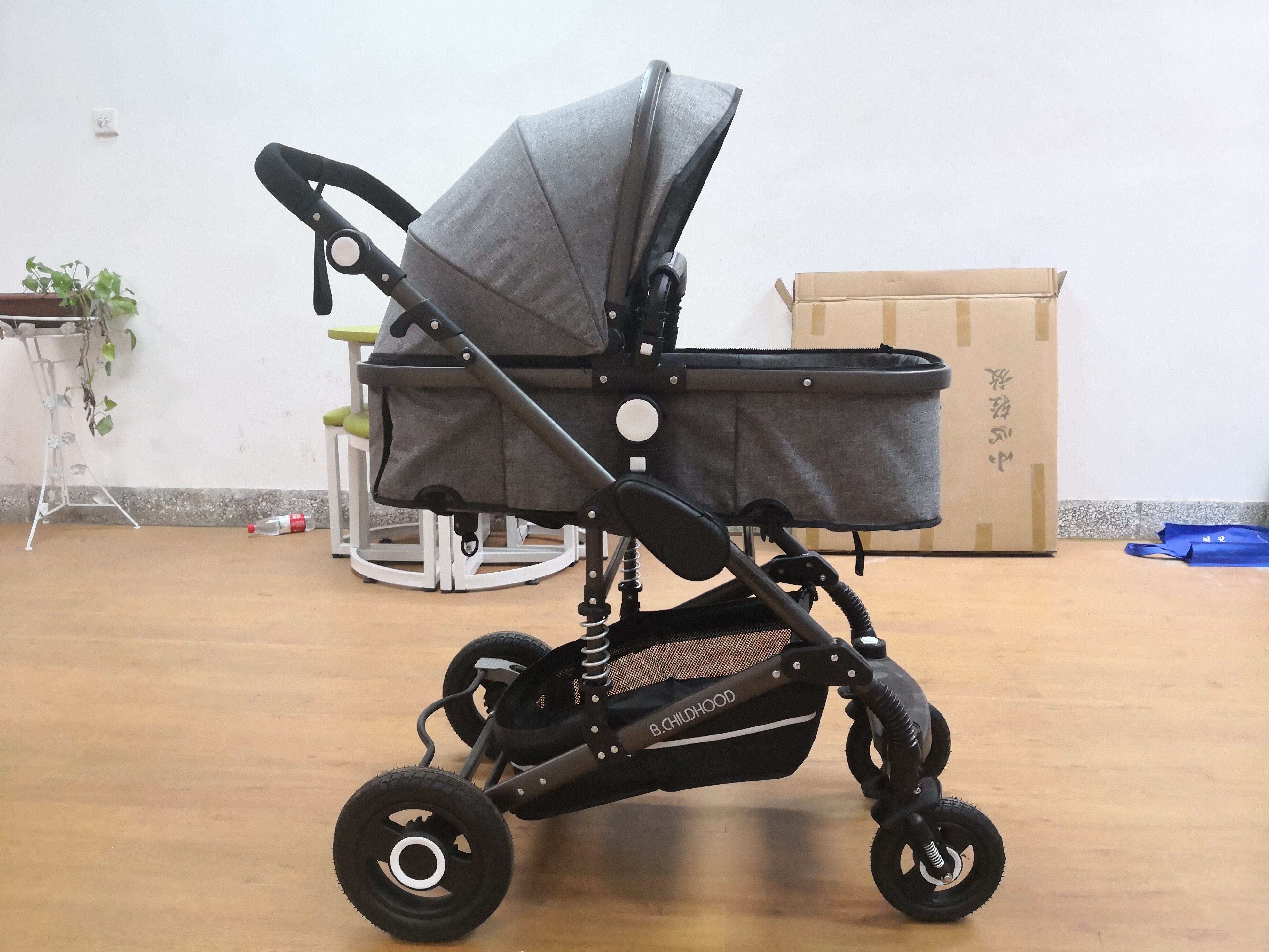 New Arrival 3 In 1 Baby Stroller Luxury High Landscape Baby Adjustable Handle Baby Doll Stroller