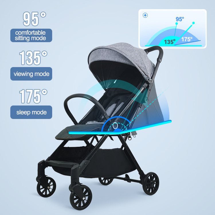 light weight 3 in 1 baby stroller luxury high landscape poussette Multi-Functional baby pram baby strollers with car seat