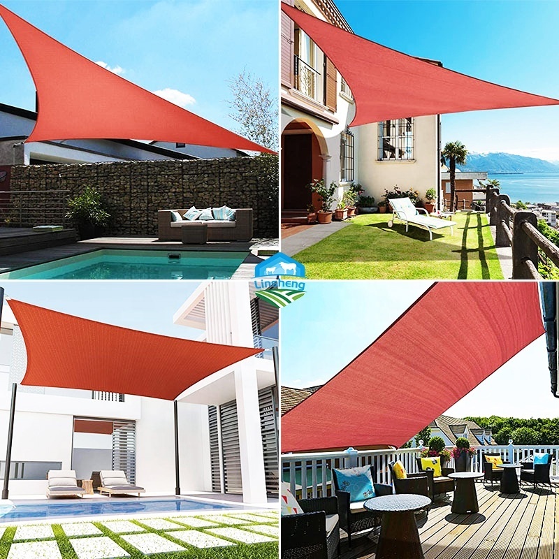 custom UV Block Canopy Awning Shelter Fabric Cloth Screen Garden Backyard Waterproof Shade Sail& nets