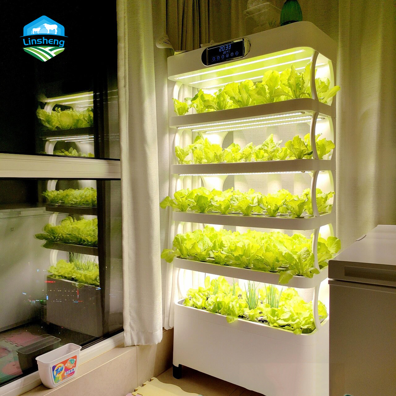 Hydroponic vegetable planting machines farm garden indoor LED light  Hydroponic vegetable planting machines custom planting box