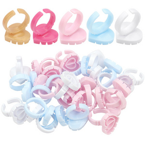 Wholesale Disposable Eyelash Glue Cup Rings Holder Container Tattoo Pigment Eyelash Extension Glue Rings