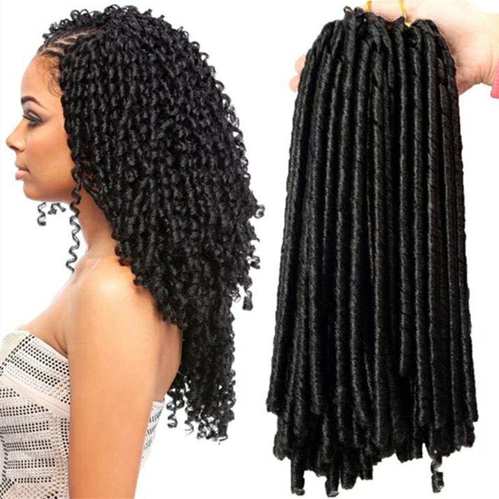 30 strands 14inch Synthetic Spring Twist Braiding Hair Extensions Afro Soft Locs Dreadlock Crochet Braids Wigs